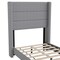 Flash Furniture Gray Queen Platform Bed with Headboard YK-1078-GY-T-GG - alternate 9